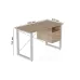Письменный стол с ящиками Ferrum-decor Оскар 750x1200x600 металл Белый ДСП Дуб Сан-Марино 16 мм (OSK0009) Письменный стол с ящиками Ferrum-decor Оскар 750x1200x600 металл Белый ДСП Дуб Сан-Марино 16 мм (OSK0009)