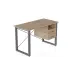 Письменный стол с ящиками Ferrum-decor Оскар 750x1200x600 металл Серый ДСП Дуб Сан-Марино 16 мм (OSK0016)