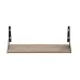 Полка настенная Ferrum-decor Ханди 2 240x500x240 металл Черный ДСП Дуб Сан-Марино 16 мм (XND0002)