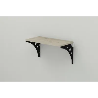 Полка настенная Ferrum-decor Ханди 2 240x500x240 металл Черный ДСП Сонома 16 мм (XND0004) Полка настенная Ferrum-decor Ханди 2 240x500x240 металл Черный ДСП Сонома 16 мм (XND0004)