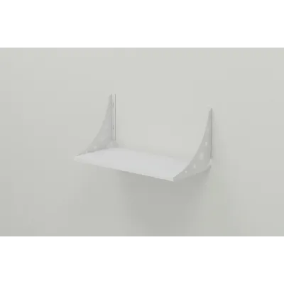 Полиця настінна Ferrum-decor Ханді 2 240x500x240 метал Білий ДСП Біле 16 мм (XND0008)