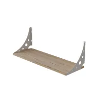Полка настенная Ferrum-decor Ханди 2 240x500x240 металл Белый ДСП Дуб Сан-Марино 16 мм (XND0009)