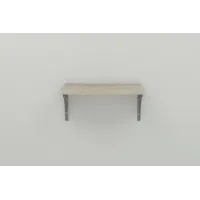 Полиця настінна Ferrum-decor Ханді 2 240x500x240 метал Сірий ДСП Сонома 16 мм (XND0018)