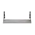Полка настенная Ferrum-decor Ханди 2 240x700x240 металл Черный ДСП Бетон 16 мм (XND0049)