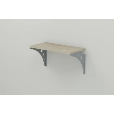 Полиця настінна Ferrum-decor Ханді 2 240x700x240 метал Сірий ДСП Сонома 16 мм (XND0060) Полиця настінна Ferrum-decor Ханді 2 240x700x240 метал Сірий ДСП Сонома 16 мм (XND0060)
