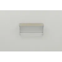 Полка настенная Ferrum-decor Юзиби 270x500x150 металл Белый ДСП Сонома 16 мм (UZI0011)