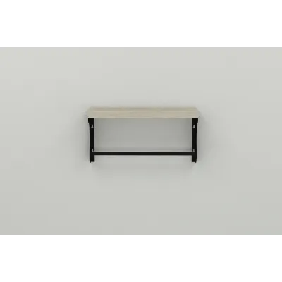 Полиця настінна Ferrum-decor Юзібі 270x600x150 метал Чорний ДСП Сонома 16 мм (UZI0025) Полиця настінна Ferrum-decor Юзібі 270x600x150 метал Чорний ДСП Сонома 16 мм (UZI0025)