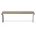 Полка настенная Ferrum-decor Юзиби 270x600x150 металл Белый ДСП Дуб Сан-Марино 16 мм (UZI0030)