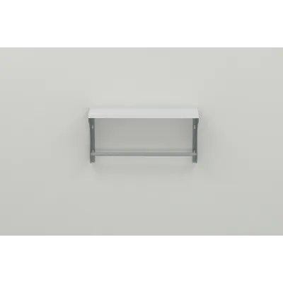 Полка настенная Ferrum-decor Юзиби 270x600x150 металл Серый ДСП Белое 16 мм (UZI0036)