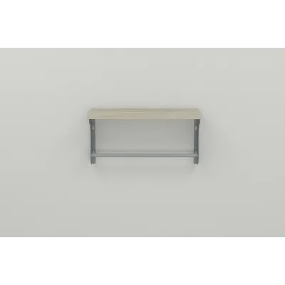 Полиця настінна Ferrum-decor Юзібі 270x600x150 метал Сірий ДСП Сонома 16 мм (UZI0039)