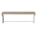 Полка настенная Ferrum-decor Юзиби 270x700x150 металл Белый ДСП Дуб Сан-Марино 16 мм (UZI0051)