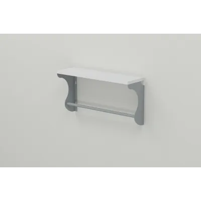 Полиця настінна Ferrum-decor Юзібі 270x700x150 метал Сірий ДСП Біле 16 мм (UZI0057) Полиця настінна Ferrum-decor Юзібі 270x700x150 метал Сірий ДСП Біле 16 мм (UZI0057)