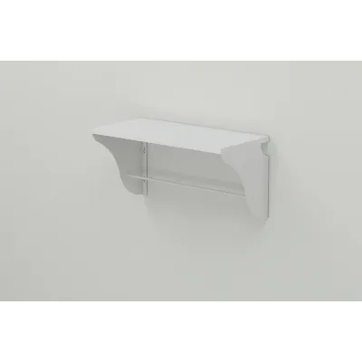 Полиця настінна Ferrum-decor Комфі 260x500x240 метал Білий ДСП Біле 16 мм (KOM0008)