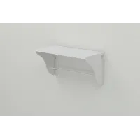 Полиця настінна Ferrum-decor Комфі 260x600x240 метал Білий ДСП Біле 16 мм (KOM0029)