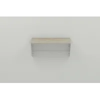 Полиця настінна Ferrum-decor Комфі 260x700x240 метал Білий ДСП Сонома 16 мм (KOM0053)