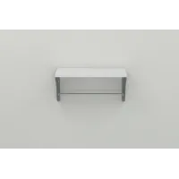 Полиця настінна Ferrum-decor Комфі 260x700x240 метал Сірий ДСП Біле 16 мм (KOM0057)