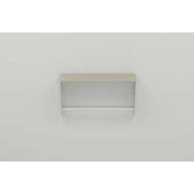 Полка настенная Ferrum-decor Свит 300x500x150 металл Белый ДСП Сонома 16 мм (SVI0011)