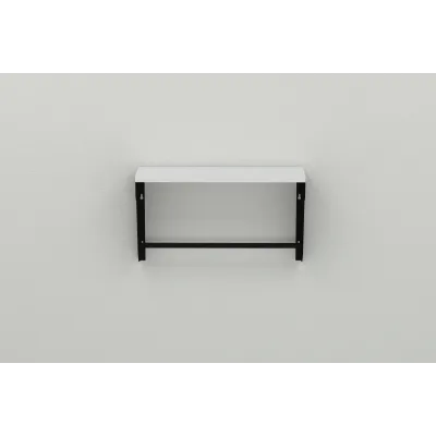 Полиця настінна Ferrum-decor Світ 300x600x150 метал Чорний ДСП Біле 16 мм (SVI0022) Полиця настінна Ferrum-decor Світ 300x600x150 метал Чорний ДСП Біле 16 мм (SVI0022)