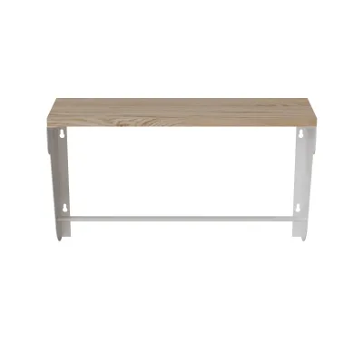Полиця настінна Ferrum-decor Світ 300x600x150 метал Білий ДСП Дуб Сан-Маріно 16 мм (SVI0030)