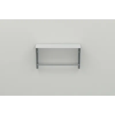 Полиця настінна Ferrum-decor Світ 300x700x150 метал Сірий ДСП Біле 16 мм (SVI0057)