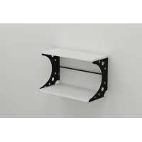 Полиця настінна Ferrum-decor Букін 330x600x240 метал Чорний ДСП Біле 16 мм (BUK0022) Полиця настінна Ferrum-decor Букін 330x600x240 метал Чорний ДСП Біле 16 мм (BUK0022)