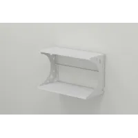Полиця настінна Ferrum-decor Букін 330x600x240 метал Білий ДСП Біле 16 мм (BUK0029)