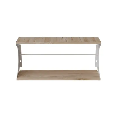 Полка настенная Ferrum-decor Букин 330x600x240 металл Белый ДСП Дуб Сан-Марино 16 мм (BUK0030) Полка настенная Ferrum-decor Букин 330x600x240 металл Белый ДСП Дуб Сан-Марино 16 мм (BUK0030)