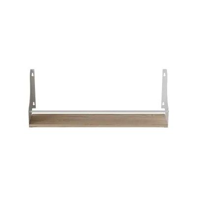 Полка настенная Ferrum-decor Изи 260x500x150 металл Белый ДСП Дуб Сан-Марино 16 мм (IZI0009)