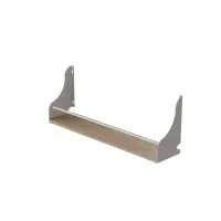 Полка настенная Ferrum-decor Изи 260x700x150 металл Белый ДСП Дуб Сан-Марино 16 мм (IZI0051)