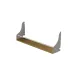 Полка настенная Ferrum-decor Изи 260x700x150 металл Белый ДСП Дуб Артизан 16 мм (IZI0055)