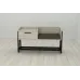 Банкетка с тумбочкой Ferrum-decor Бланка 540x1000x320 металл Черный ДСП Сонома 16 мм (BLA0004)