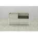Банкетка із тумбочкою Ferrum-decor Бланка 540x1000x320 метал Білий ДСП Сонома 16 мм (BLA0011)