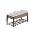 Банкетка с ящиком Ferrum-decor Дрейк 1 550x1000x400 металл Черный ДСП Дуб Сан-Марино 16 мм (DRE0002)
