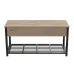 Банкетка с ящиком Ferrum-decor Дрейк 1 550x1000x400 металл Черный ДСП Дуб Сан-Марино 16 мм (DRE0002)