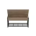 Банкетка с ящиком Ferrum-decor Дрейк 1 550x1000x400 металл Черный ДСП Дуб Сан-Марино 16 мм (DRE0002)