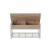 Банкетка с ящиком Ferrum-decor Дрейк 1 550x1000x400 металл Белый ДСП Дуб Сан-Марино 16 мм (DRE0009)