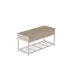 Банкетка с ящиком Ferrum-decor Дрейк 1 550x1000x400 металл Белый ДСП Дуб Сан-Марино 16 мм (DRE0009)