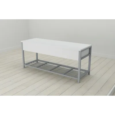Банкетка с ящиком Ferrum-decor Дрейк 1 550x1000x400 металл Серый ДСП Белое 16 мм (DRE0015) Банкетка с ящиком Ferrum-decor Дрейк 1 550x1000x400 металл Серый ДСП Белое 16 мм (DRE0015)