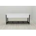 Банкетка з ящиком Ferrum-decor Дрейк 2 550x1200x400 метал Чорний ДСП Біле 16 мм (DRE0022)