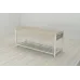 Банкетка із ящиком Ferrum-decor Дрейк 2 550x1200x400 метал Білий ДСП Сонома 16 мм (DRE0032)