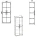 Шафа книжкова Компаніт КШ-12 60х37х159 см Вільха Шафа книжкова Компаніт КШ-12 60х37х159 см Вільха