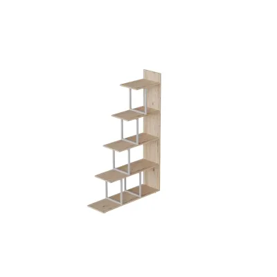 Етажерка Ferrum-decor Стелла 1600x1020x300 Білий метал ДСП Дуб Сан-Маріно (STEL016)