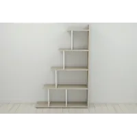 Етажерка Ferrum-decor Стелла 1600x1020x300 Білий метал ДСП Дуб Сонома (STEL018) Етажерка Ferrum-decor Стелла 1600x1020x300 Білий метал ДСП Дуб Сонома (STEL018)