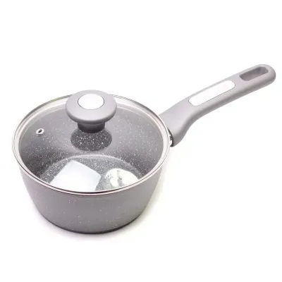 Ковш Kamille 4279 со стеклянной крышкой, антипригарное покрытие