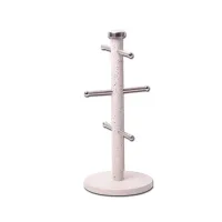 Стойка для чашек 15 х 34 см Kamille KM-0183 из нержавеющей стали бежевый мрамур