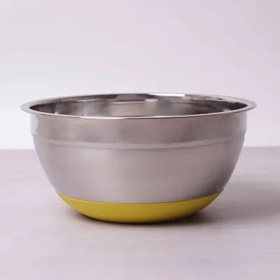 Миска Kamille d-22 x 10 см из нержавеющей стали с силиконовым дном КМ-4348 Миска Kamille d-22 x 10 см из нержавеющей стали с силиконовым дном КМ-4348
