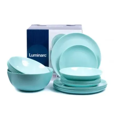 Сервіз столовий Luminarc Diwali Light Turquoise 19 предметів 2947 LUM