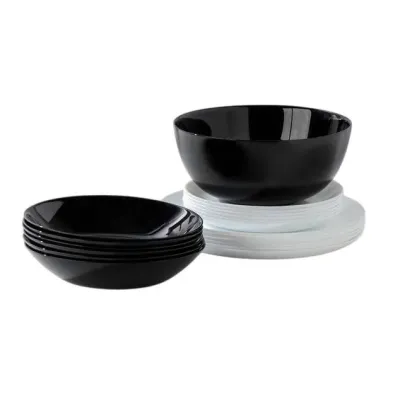 Сервіз столовий Luminarc Diwali BLACK WHITE 19 предметів 4360P LUM