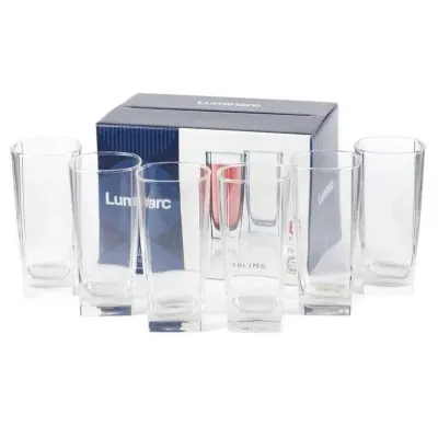 Набір склянок 6 шт Luminarc Sterling 330 мл високі 7666 LUM SP Набір склянок 6 шт Luminarc Sterling 330 мл високі 7666 LUM SP