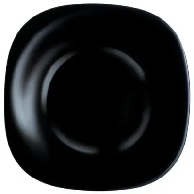 Тарелка Luminarc Carine Black Черная обеденная квадратная d-26 см 9817 LUM Тарелка Luminarc Carine Black Черная обеденная квадратная d-26 см 9817 LUM